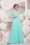 Платье Марианна д/р цвет мята GL642801 в пол