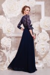 Платье Марианна д/р цвет синий GL643001 в пол