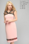 Рожеве нарядне плаття LP335201 з сіткою
