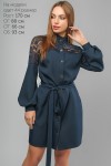Синее платье LP325301 повседневное