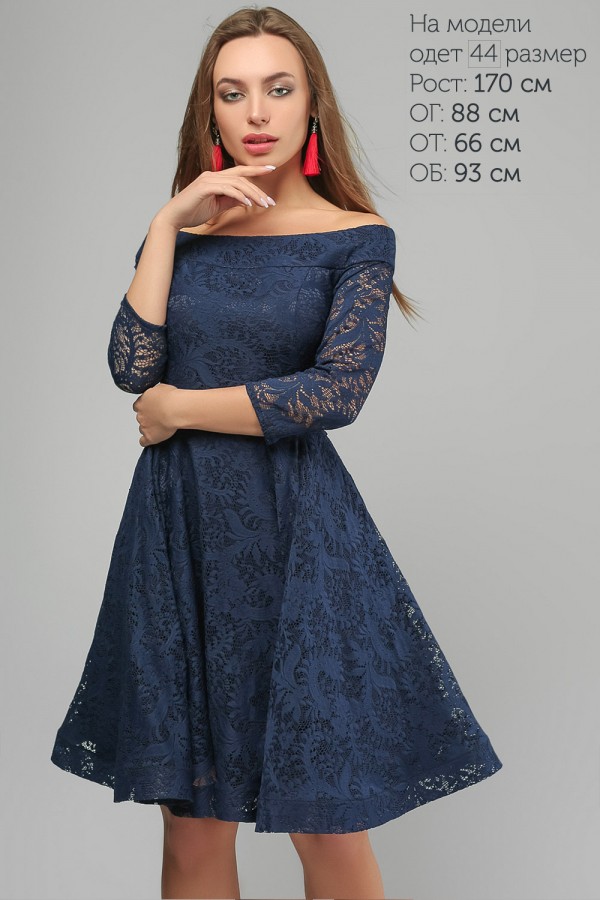 Синє вечірнє плаття LP325801