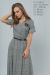 Літнє сіре плаття LP326301 в клітинку
