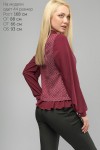 Стильная бордовая блуза LP85402