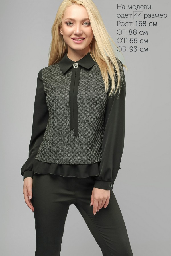 Стильна чорна блуза LP85405