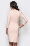 Вечернее розовое платье 70011/2 со складками