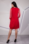 Модное красное платье SL10101 весна 2018
