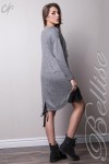 Вільне трикотажне плаття TB139002 Bellise сірого кольору