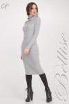 Вязаное платье TB150501 Bellise серого цвета