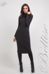 Вязаное платье TB150503 Bellise черного цвета (графит)