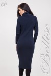 Вязаное платье TB150504 Bellise синего цвета