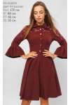 Модне плаття на кнопках Бордо LP673101
