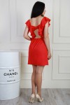 Летнее красное платье AL70101