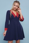 Стильное синее платье Нита GL698301 с кружевом