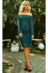 Сукня з осінньої колекції Альба AD694901 смарагдового кольору