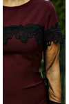 Нарядное платье Барбара AD694301 цвета марсала