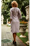 Женственное платье Энрика  AD678003 нежно-серого цвета