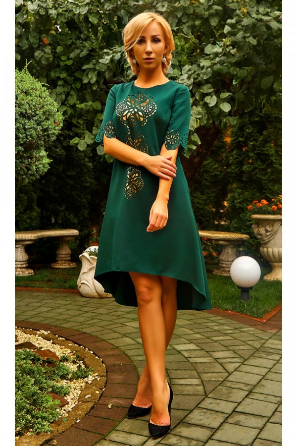 Святкове плаття Елмаз AD678203 смарагдового кольору