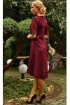 Плаття з ніжною перфорацією Елмаз AD678302 кольору марсала