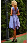 Коктейльное платье Кимберли AD671401 василькового цвета 