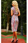 Модное платье Белла принт - яркие полоски AD671601