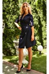 Коктейльное платье Бейлис  AD682102 тёмно - синего цвета