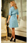 Красиве блакитне плаття Меліна AD23401 з квітами
