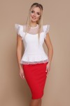 Біла блуза Лайза GL6682