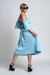 Нарядное летнее платье Анабель А3 EM032803 голубого цвета