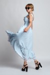 Красиве літнє плаття Мальва А4 EM032904 блакитна смужка