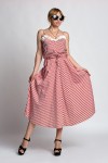Красивое летнее платье Жозефина А3 EM033103 красная полоска