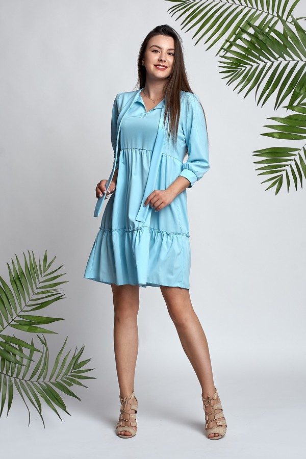 Плаття блакитне Сандра А3 EM033303 літнє