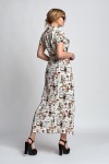 Модне літнє плаття Меріт А1 EM035501 біле з принтом