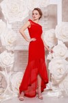 Красное платье на выпускной Ингрид GL649001 в пол