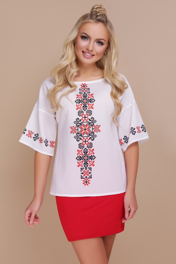 Украинская блуза Мирана к/р GL660401 в этническом стиле