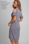 Нарядне літнє сіре плаття LP327503 в горошок