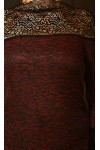 Ділове плаття Нелі AD705201 бордового кольору