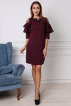 Универсальное женское платье AL74503 бордового цвета