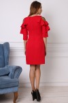 Нарядное платье AL74501 красного цвета