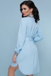 Пітон сукня-сорочка Аврора П д/р блакитна
