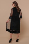 Шикарное платье  большого размера Элеонора  GL843601 черного цвета