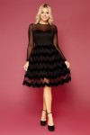Шикарне плаття Аліна GL843401 чорного кольору