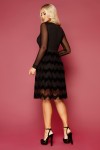 Шикарне плаття Аліна GL843401 чорного кольору