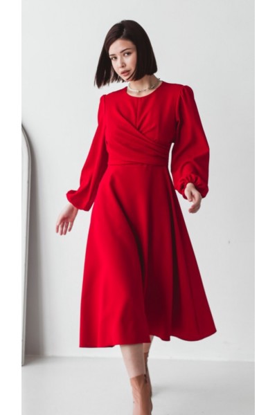 Изысканное платье HK84001 цвет красный