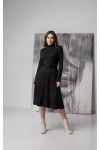 Купити чудову теплу сукню сезону осінь-зима NN41102 чорна