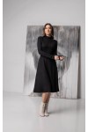 Купити чудову теплу сукню сезону осінь-зима NN41102 чорна