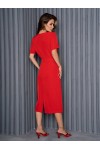 Прекрасное длинное платье для прогулок IS1415401 красный