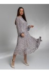 Шикарное платье из шифона в цветы IS1457401