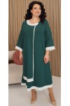 Шикарне нарядне плаття вільного крою 2024 великого розміру LB241802 зелений
