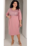 Чудова весняна нарядна сукня 2024 великого розміру LB251902 рожеве