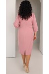 Чудова весняна нарядна сукня 2024 великого розміру LB251902 рожеве